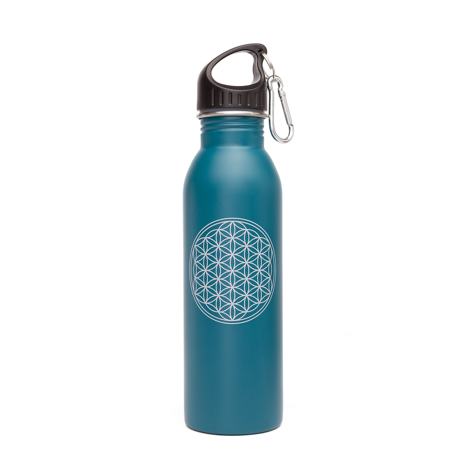 Borraccia 750 Ml Borraccia Termica 750 Ml Con Fiore Della Vita - Bottiglia In Acciaio Inox Con Borsa Borraccia Sport Tracolla - 10