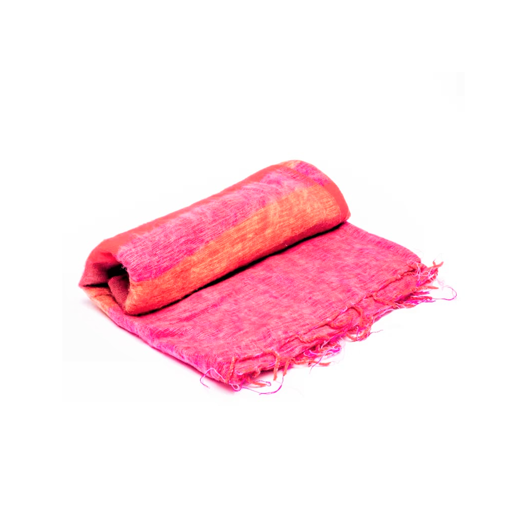 Linus - Coperta Mohair - Royal/Rosso - Gaia Segattini Knotwear - Foto 7