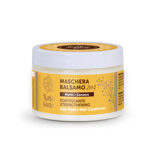 2 in 1 - Maschera Balsamo per capelli Fortificante Ayurvedica - Rasayana - 150 ml
