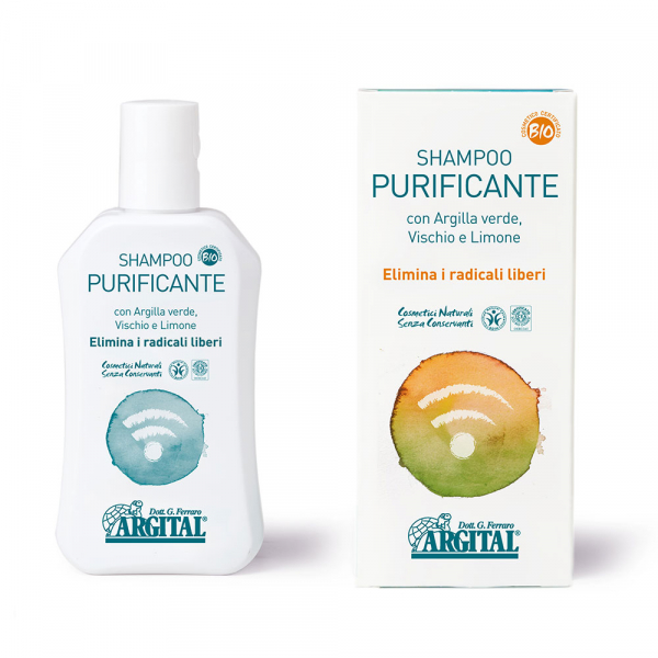 Shampoo Argital PURIFICANTE con Argilla Verde, Vischio e Limone - 250 ml