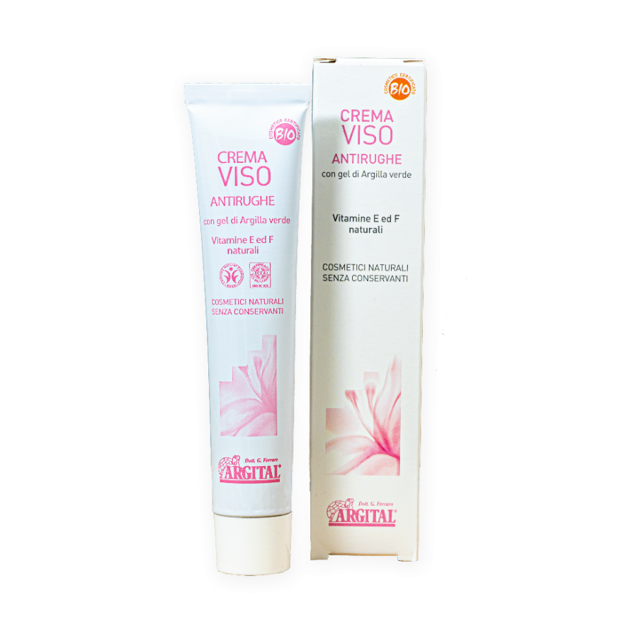 Crema Antirughe per il viso Argital con gel di Argilla e Vitamine E e F