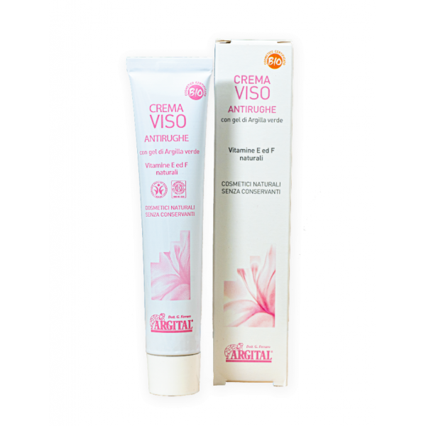 Crema Antirughe per il viso Argital con gel di Argilla e Vitamine E e F Naturali - 50ml