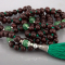 Collana Mala in Palissandro con Onice verde 108 perle