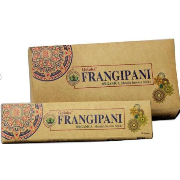 Incenso Goloka Frangipani - organico - 15g