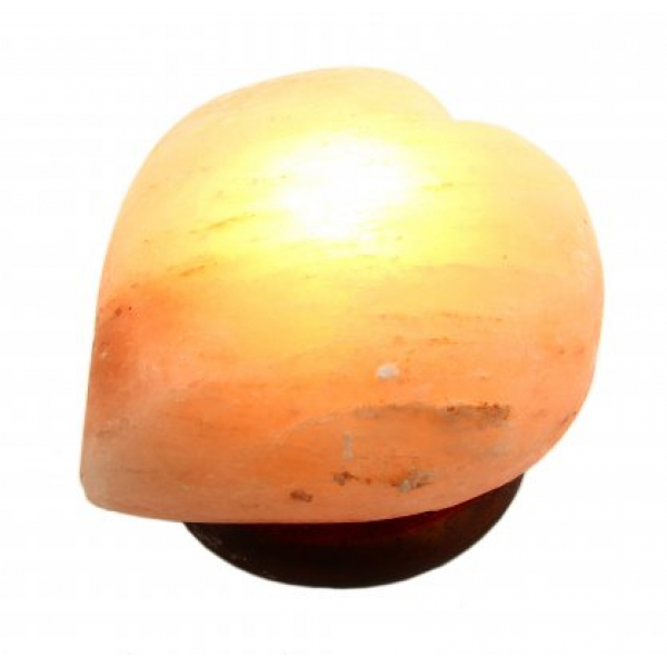 Lampada di sale rosa a Cuore