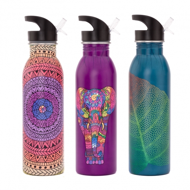 Borraccia Alcalina In Acciaio Inox 800 Ml - Filtro PH 9+, Con Coperchio Sportivo, Nero - Foto 6