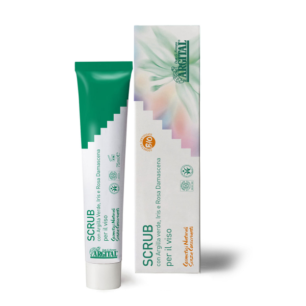 Scrub Viso con Argilla verde, Iris e Rosa Damascena ARGITAL - 75ml