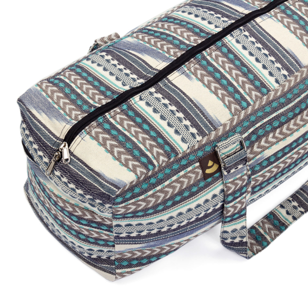 Indian Craft Castle Borsa per tappetino da yoga hippie con tracolla, borsa per tappetino da yoga, borsa da palestra, borsa da spiaggia Boho (borsa da yoga rosso oro
