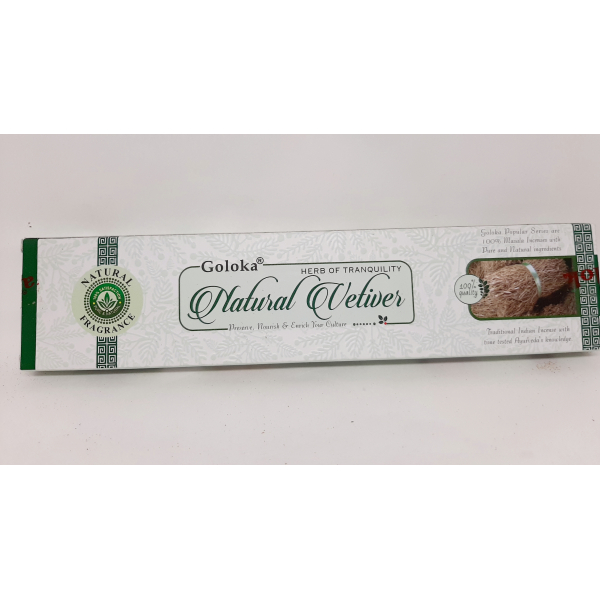 Incenso Goloka Natural Vetiver - 15 g