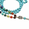 Collana Mala 7 chakra turchese, 108 perle