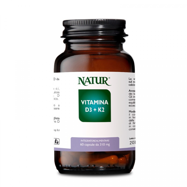 VITAMINA D3 + K2 2000 UI - Natur - 60 capsule