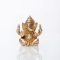 Statua di Ganesha in ottone - Altezza 7 cm