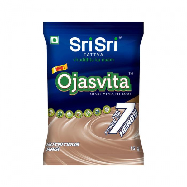 Ojasvita RAGI polvere per bevanda gustosa - con 7 Erbe Energetiche - 200 g