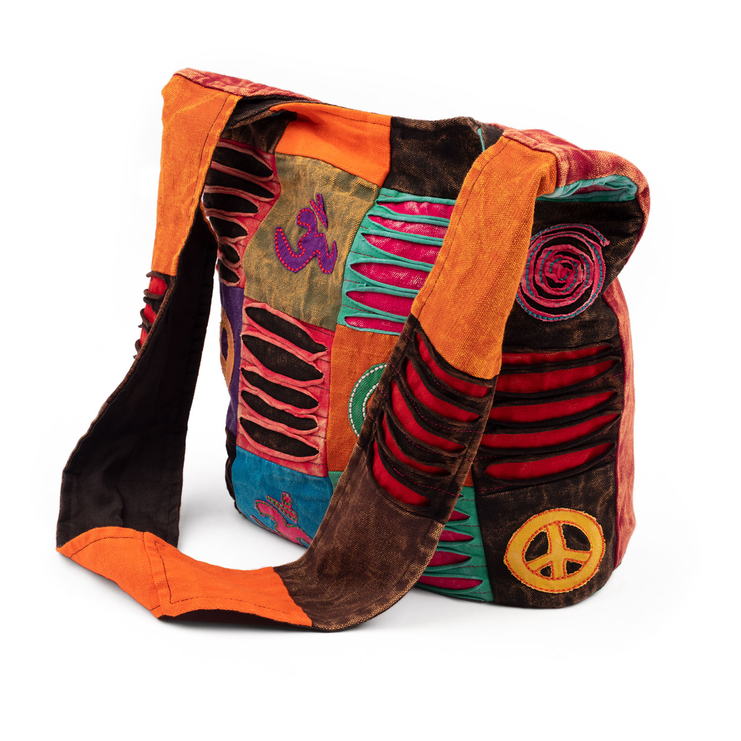 Bristol Novelty – Borsa Hippy Con Simbolo Della Pace, Accessorio Per Travestimenti, Feste A Tema E Halloween - 4