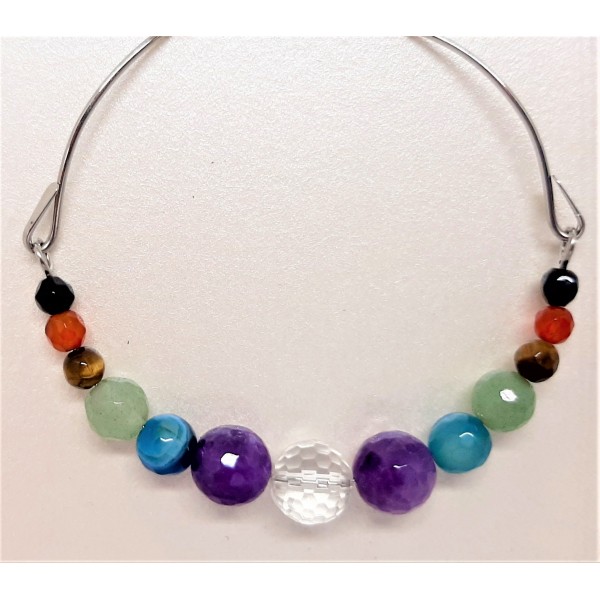 Mikovivi 3pz Braccialetti Perline Donna, Multistrato Bracciali Pietre