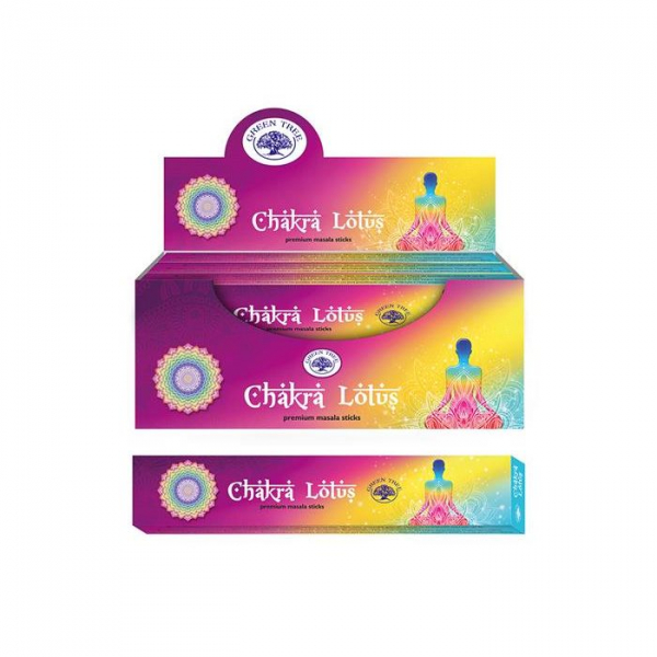 Incenso Masala Naturale di Loto Chakra Green Tree -15 grammi