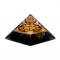 Piramide Orgonite Chakra Tormalina nera con OM