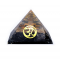Piramide Orgonite Chakra Tormalina nera con OM