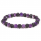 Braccialetto in Pietra Lavica e Ametista
