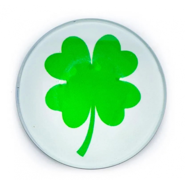 Calamita decorazione Quadrifoglio della fortuna verde