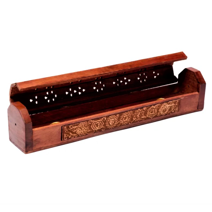 Porta Bastoncini D'incenso In Legno, 25x3,5 Cm, Raccoglicenere, Per Aromaterapia E Meditazione – SAMASIA