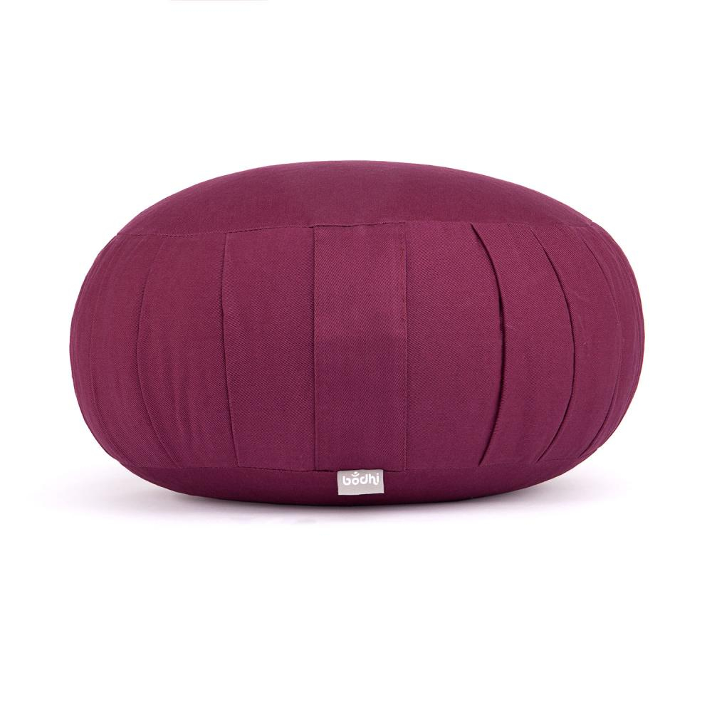 Maylow Cuscino Da Meditazione Yoga Ovale – Fiore Della Vita, Con Imbottitura In Gusci Di Grano Saraceno Bio (28x23x11 Cm) - 2