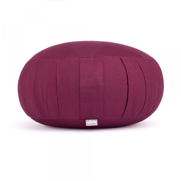 Cuscino Di Meditazione Ricamato – Imbottito Di Farro, Cotone, 15x29x29 Cm