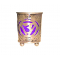 Porta Lumino Votivo 7°Chakra in metallo con bicchiere Viola