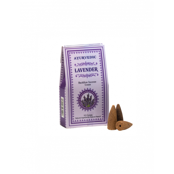 Incenso in Coni a Fontana alla Lavanda - Ayurvedic