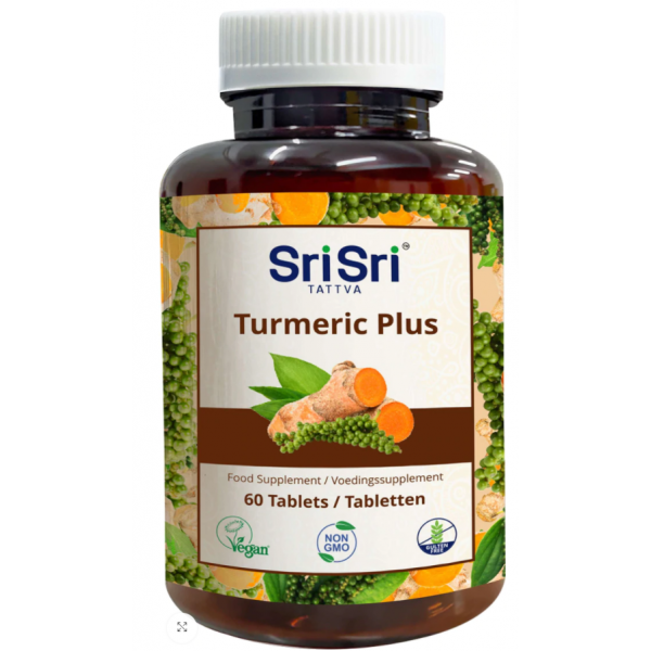 Turmeric Plus (Curcuma + Pepe) - Rimedio Ayurvedico 60 compresse