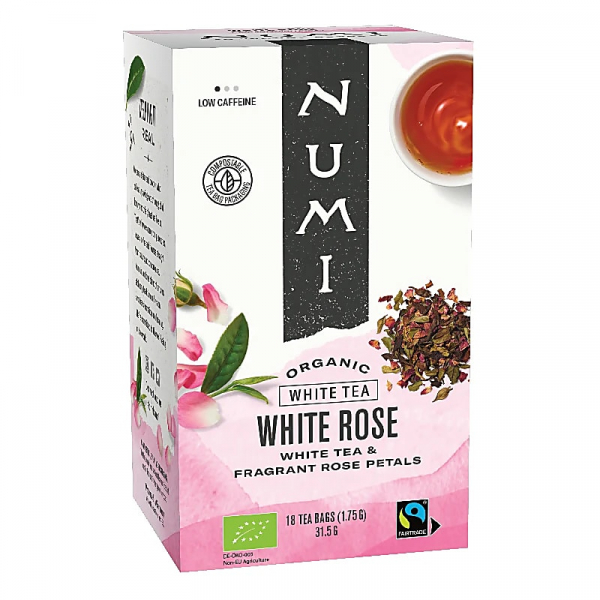 Te Bianco con petali di Rosa - Numi - 18 Filtri - Tisana