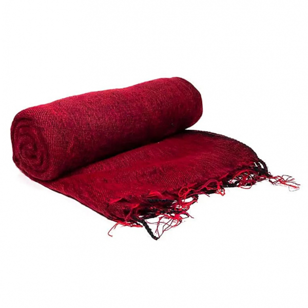 Scialle da Meditazione tinta unita Bordeaux