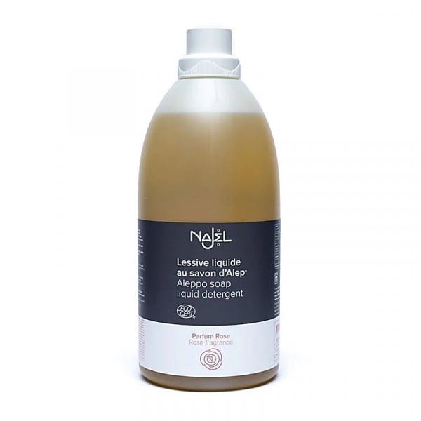 Detergente liquido al sapone di Aleppo profumo di rosa per il Bucato - 2000ml
