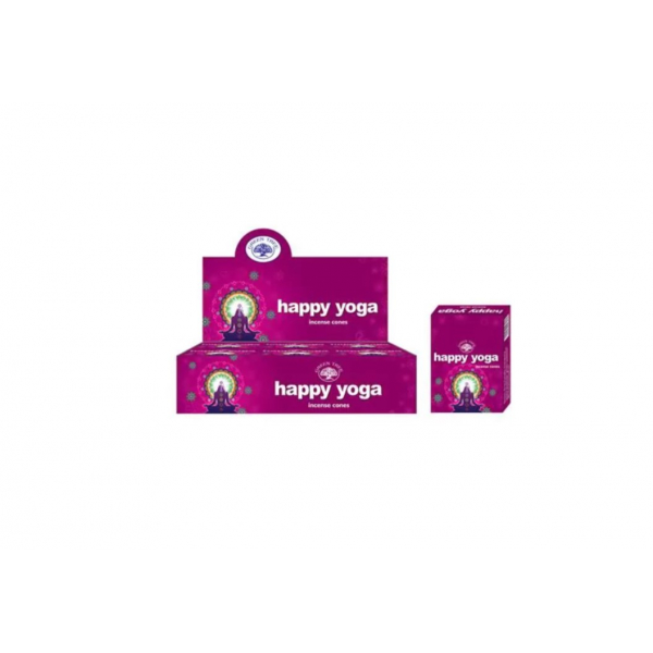 Green Tree Happy Yoga Cones