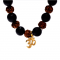 Braccialetto elastico con Ohm Rudraksha/Pietra lavica