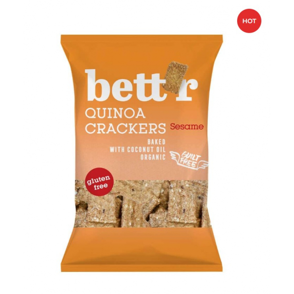 Cracker Di Quinoa Bett'r Al Sesamo - 100g - Salatini