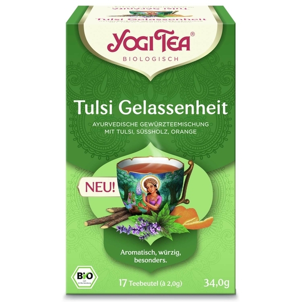 Tulsi Yogi Relax -Tisana Ayurvedica, 17 bustine di tè