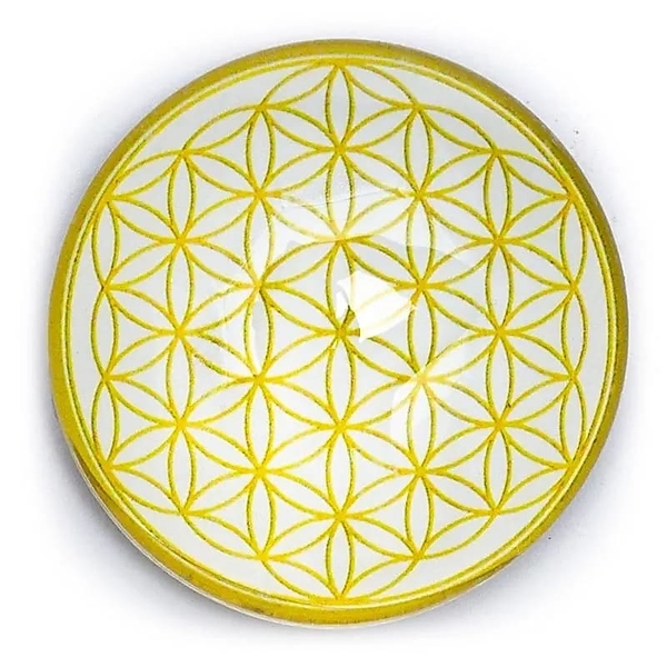 Calamita da Decorazione Magnetica Fiore della Vita color Oro