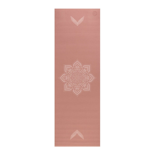 Tappetino Yoga di design MEHNDI MANDALA, Leela Collection (Rosa Tannino)