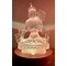 Statua di Tara Trasparente in vetro smaltato - 13cm con base luci led multicolore