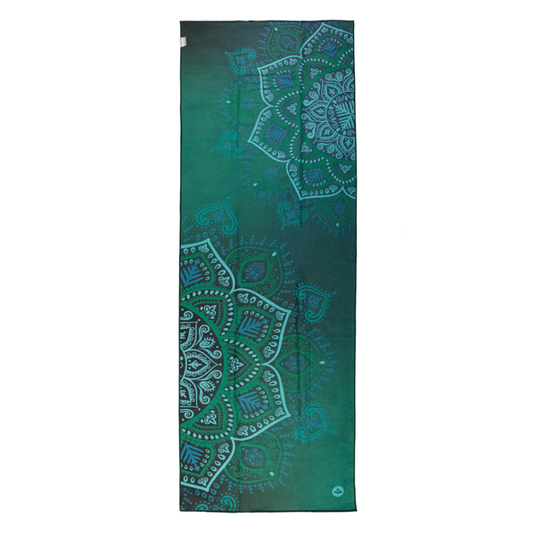 Telo tappetino Yoga Grip - Jungle Green - 183 x 61cm - con puntini antiscivolo