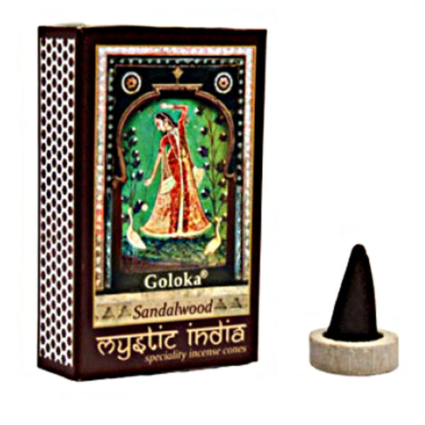 Incenso Coni Goloka Sandalo Champa Mystic India