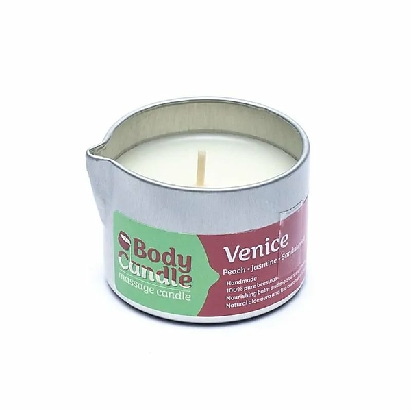 Candela da Massaggio Venezia - pesca, gelsomino e sandalo - 50ml