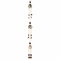 Cordone decorativo campane con simboli Rudraksha e Om - 181 gr - Pendente