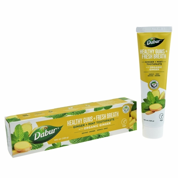 Dentifricio Dabur alle Erbe Zenzero e Menta - 100 ml