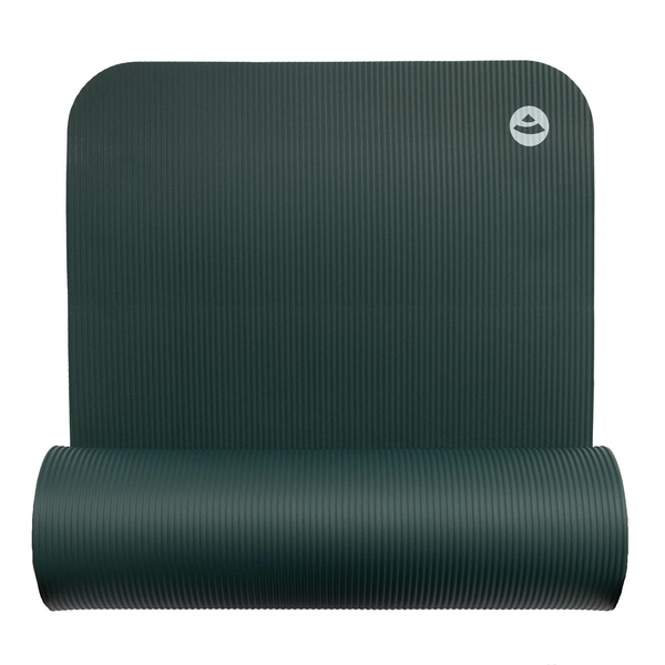 Tappetino spesso per esercizi Fitness e Pilates - Verde foresta (185 x 60 x 1,5 cm)