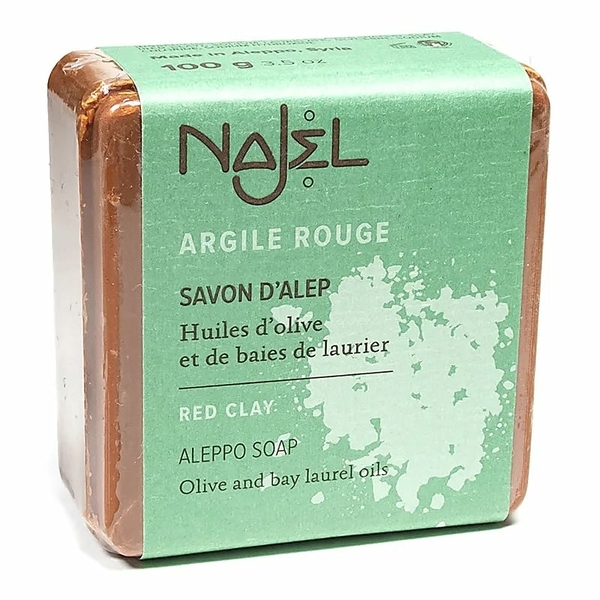 Sapone di Aleppo Najel con Argilla Rossa esfoliante - 100 g