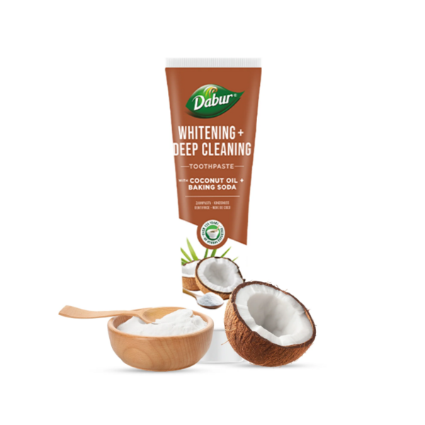 Dentifricio Dabur all'olio di Cocco e bicarbonato di sodio 100 ml