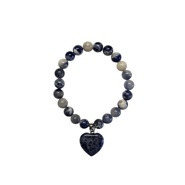 Bracciale con Cuore - Sodalite