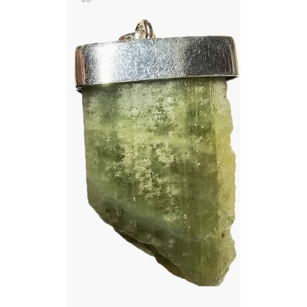 Pendente in Argento con Tormalina Verde